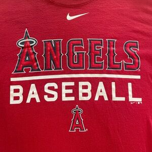 LA Angels Nike Red Baseball Tee